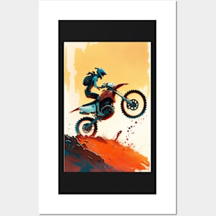 Dirt Bike Anime Style Posters and Art